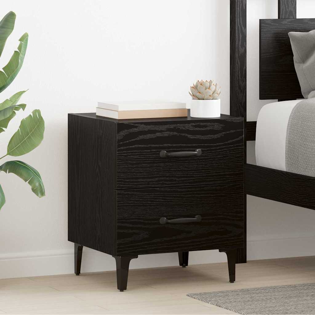 Bettschrank Schwarze Eiche 40 x 35 x 47,5 cm Holzwerkstoff