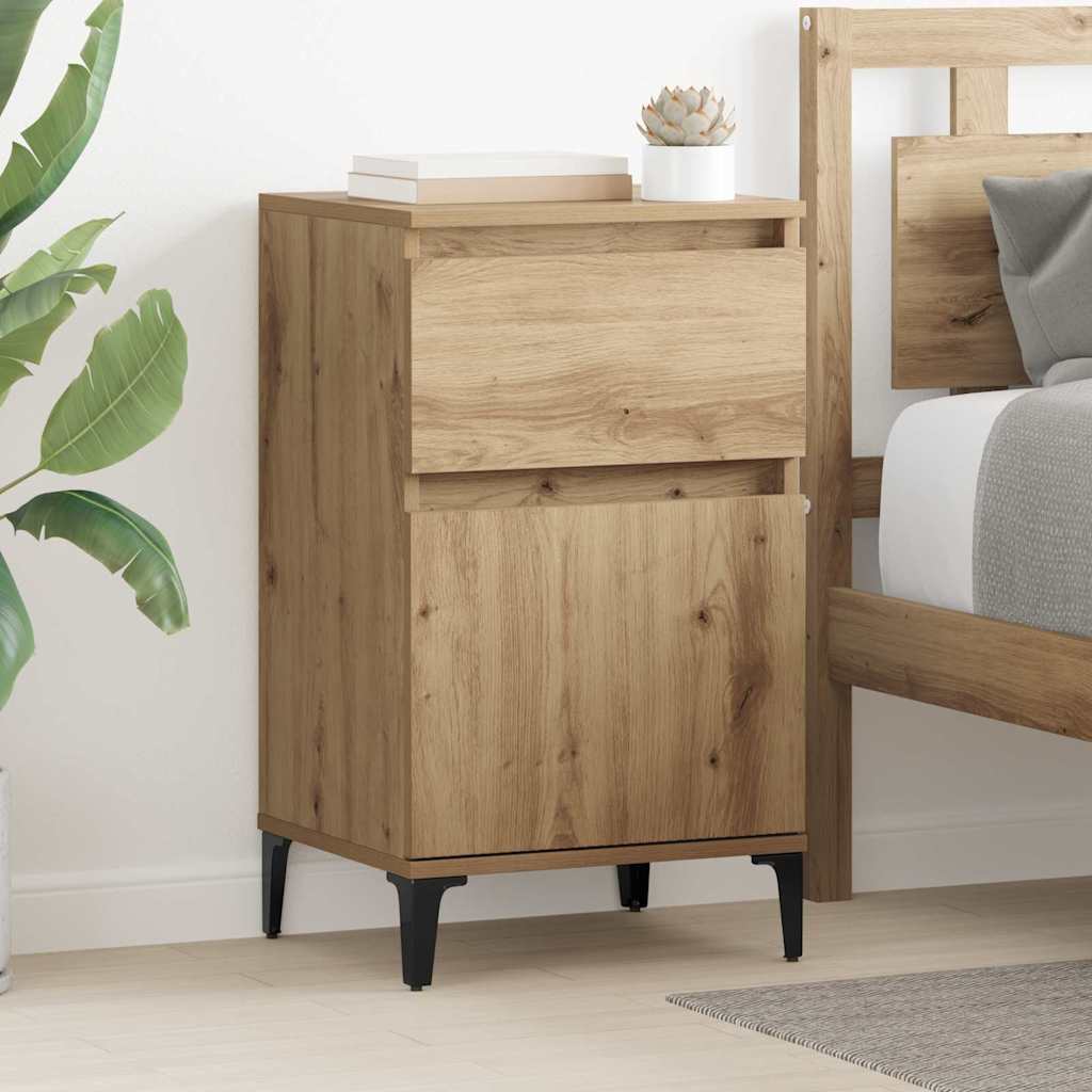 Nachttisch Eiche handwerklich 40 x 35 x 70 cm Holzwerkstoff
