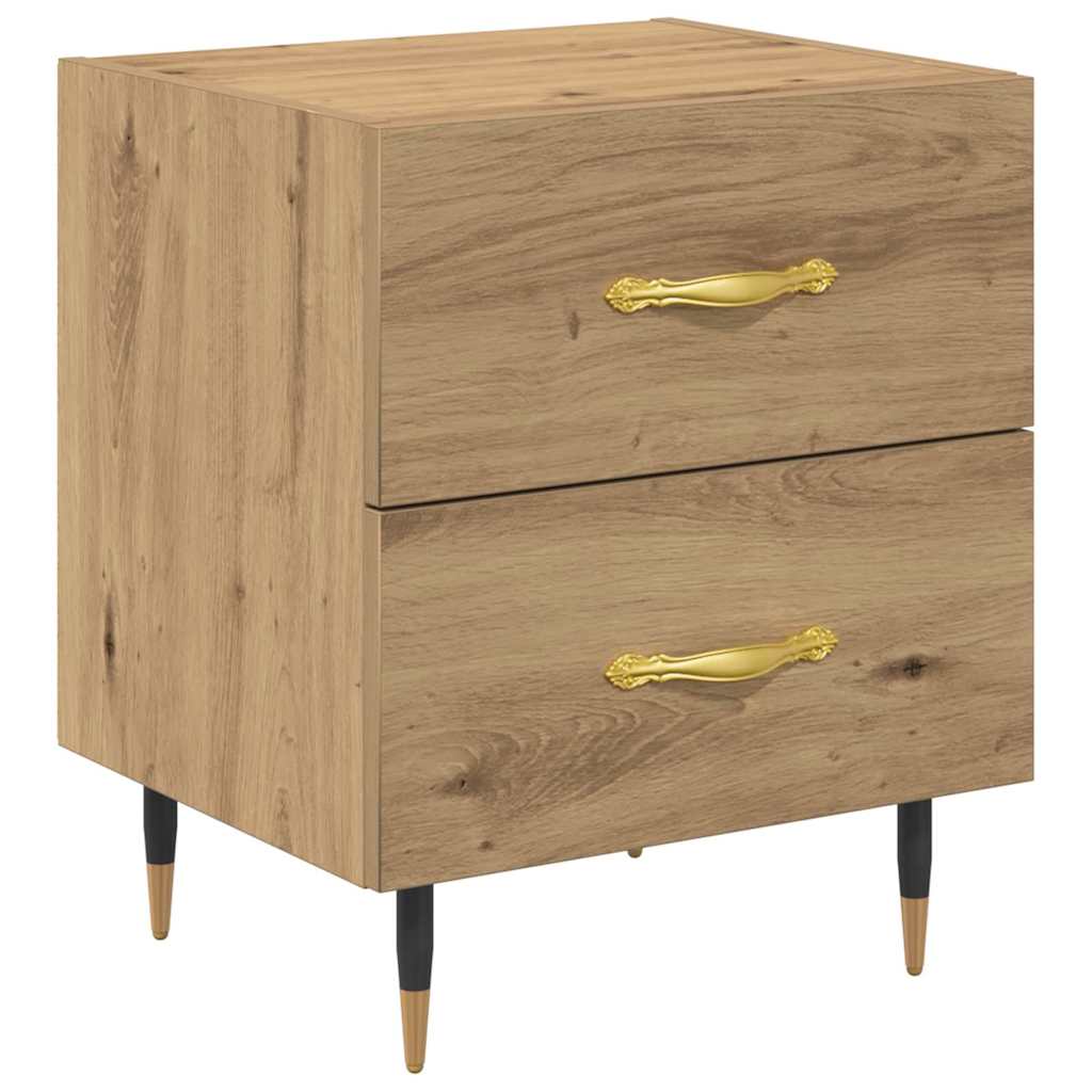 Nachttisch Eiche handwerklich 40 x 35 x 47,5 cm Holzwerkstoff