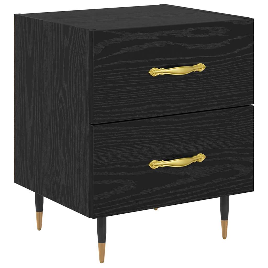 Nachttisch Schwarze Eiche 40 x 35 x 47,5 cm Holzwerkstoff