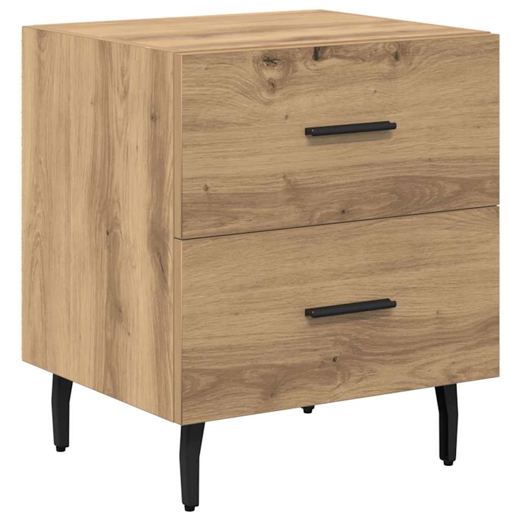 Nachttisch Eiche handwerklich 40 x 35 x 47,5 cm Holzwerkstoff