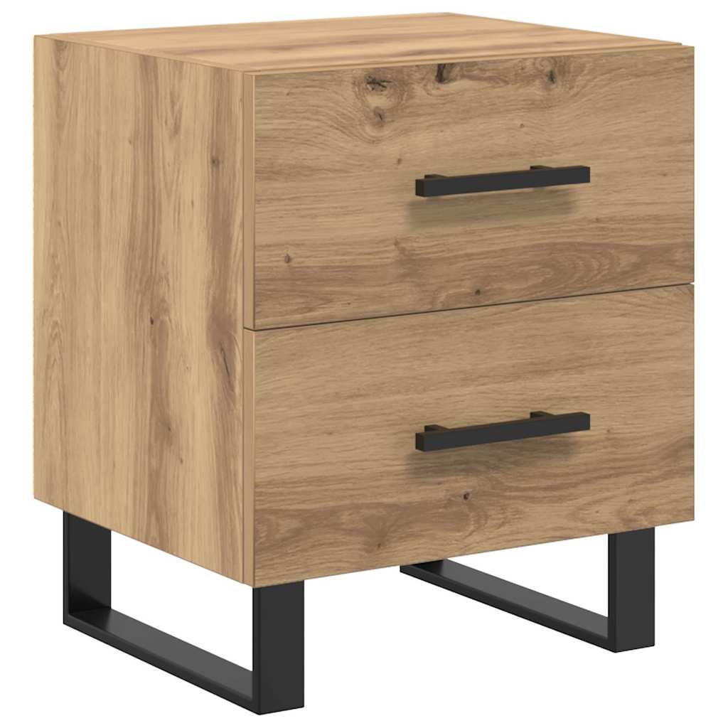 Nachttisch Eiche handwerklich 40 x 35 x 47,5 cm Holzwerkstoff
