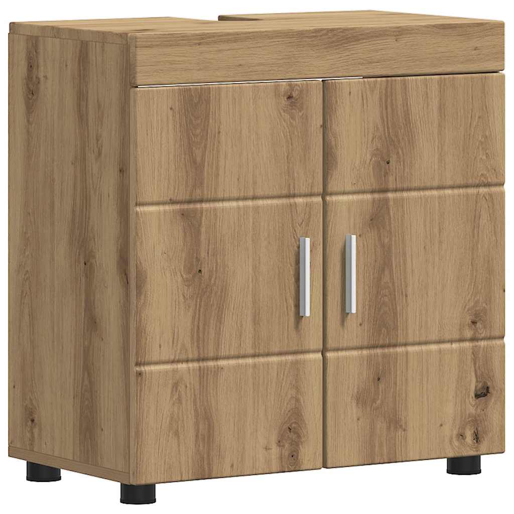 Badezimmer Waschbecken Schrank mit Speicher Eiche handwerklich