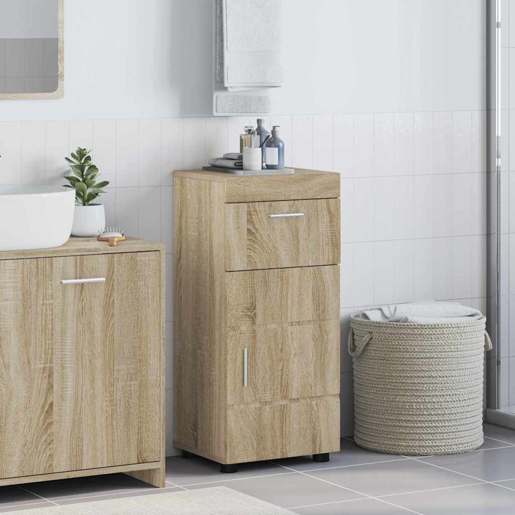 Badezimmer Schrank Sonoma Eiche 37 x 31,5 x 82 cm Holzwerkstoff