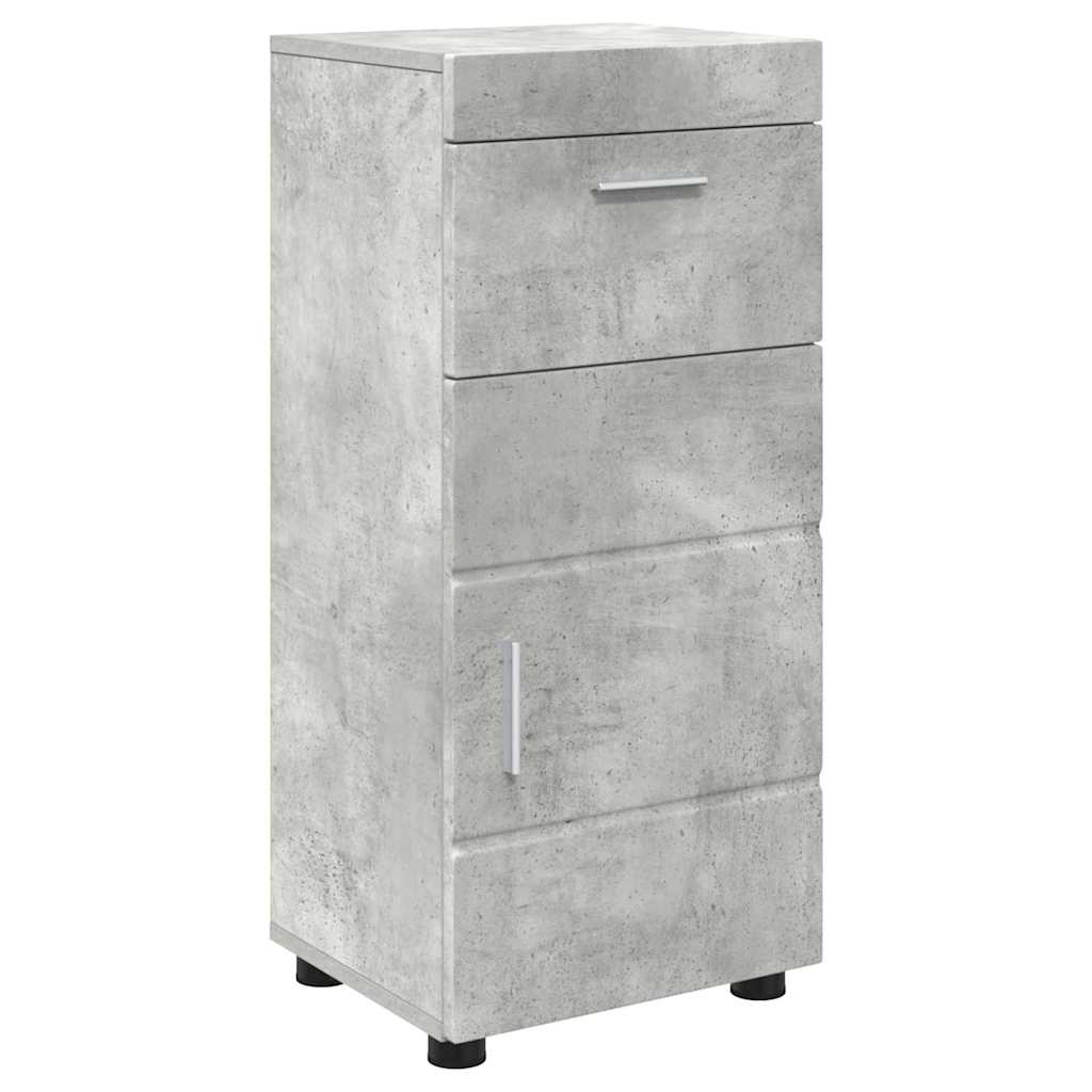 Badezimmer Schrank Betongrau 37 x 31,5 x 82 cm Holzwerkstoff