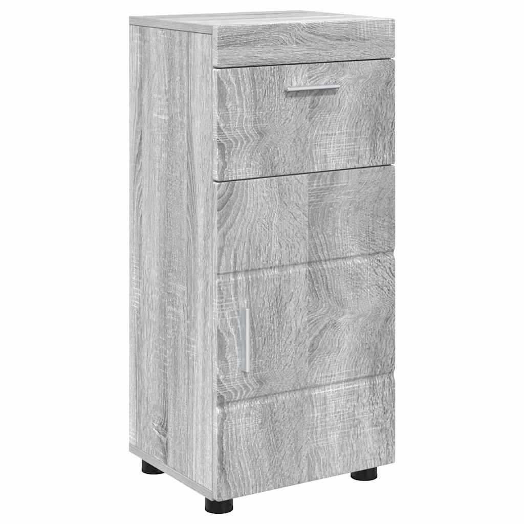 Badezimmer Schrank Grau Sonoma 37 x 31,5 x 82 cm Holzwerkstoff