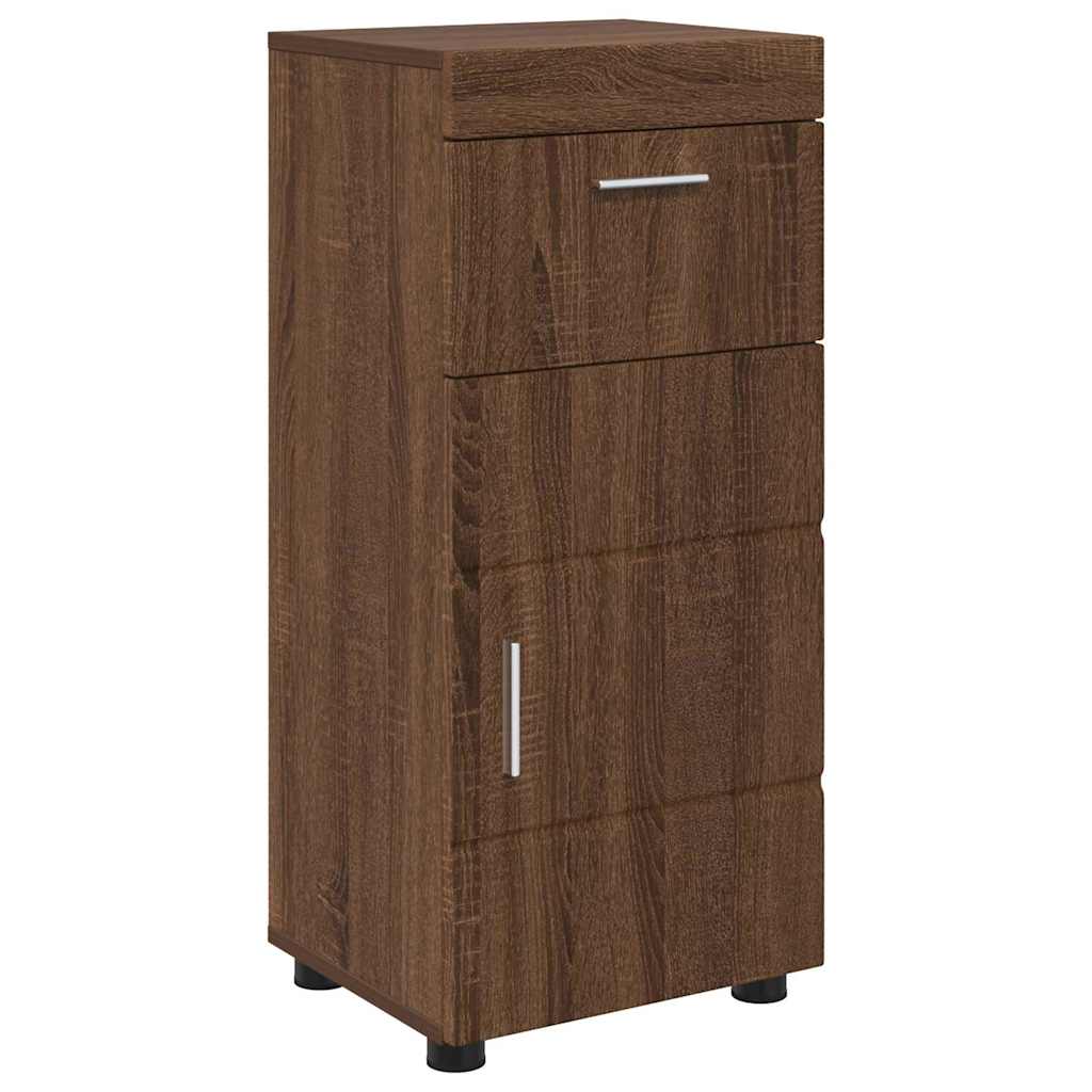 Badezimmer Schrank Braune Eiche 37 x 31,5 x 82 cm Holzwerkstoff