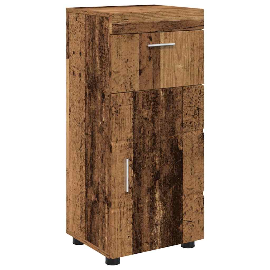 Badezimmer Schrank Altholz 37 x 31,5 x 82 cm Holzwerkstoff