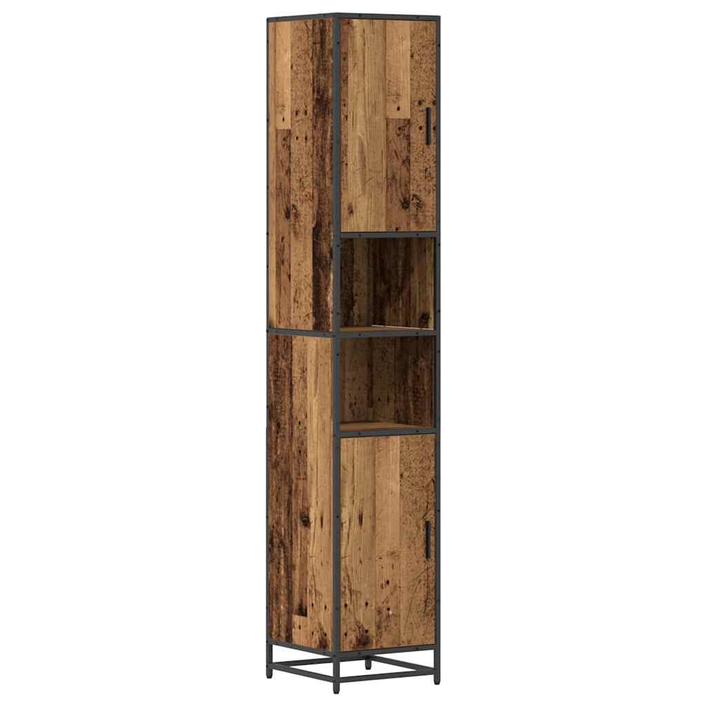 Badezimmer Schrank Altholz 35 x 37,5 x 188,5 cm Holzwerkstoff