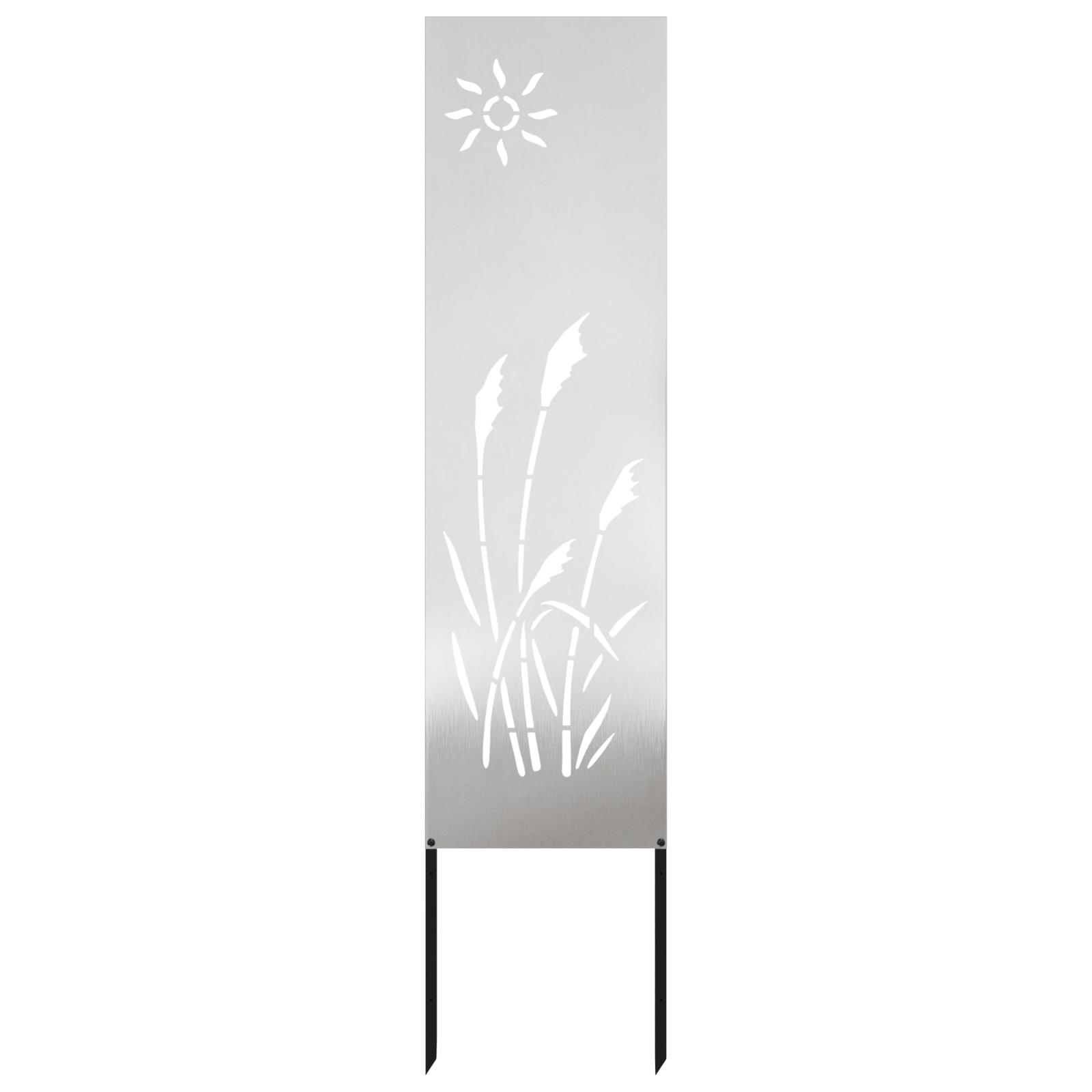 Garten dekoratives Panel Sonstiges Silber 32 x 140 cm Edelstahl