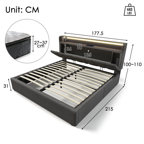 Linen Storage Bed Base