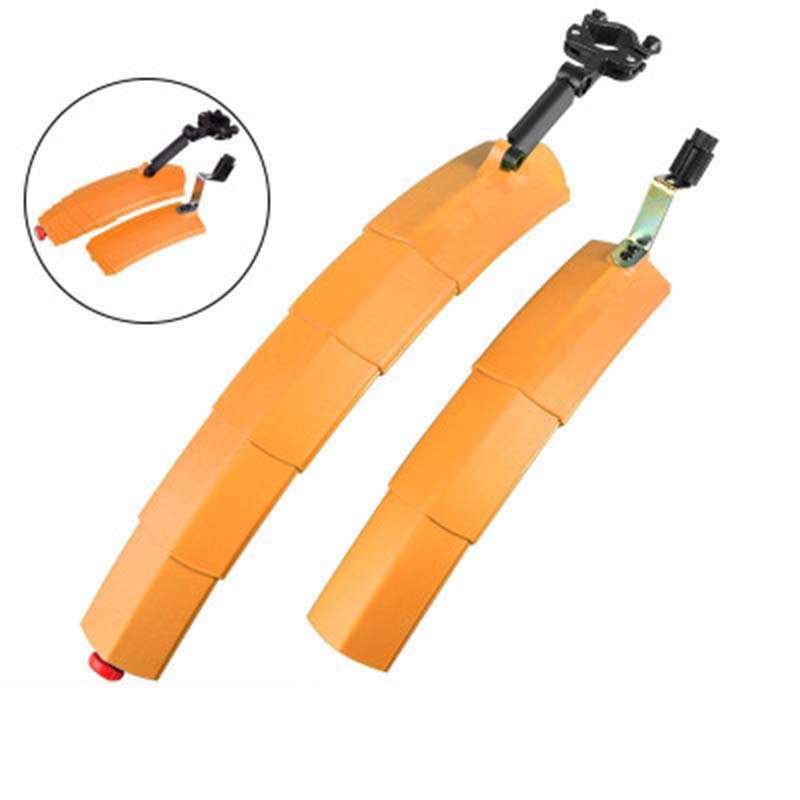 Bicycle retractable mudguard