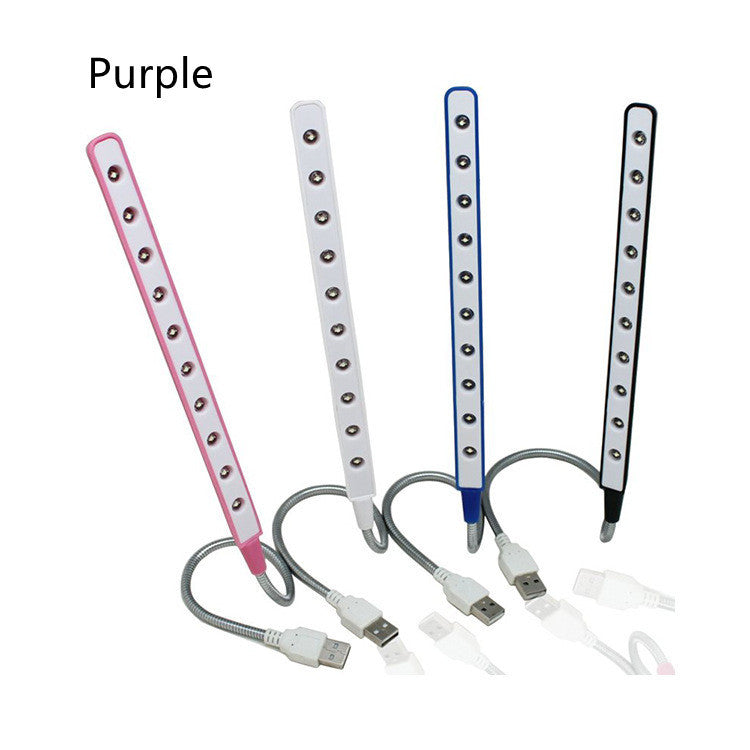 Aluminum Ten Lamps Notebook Keyboard Night Light