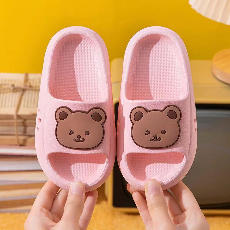 New Children's Sandals Summer Boys And Girls Home Fashion Cartoon Soft Bottom Kindergarten Baby Child Slippers