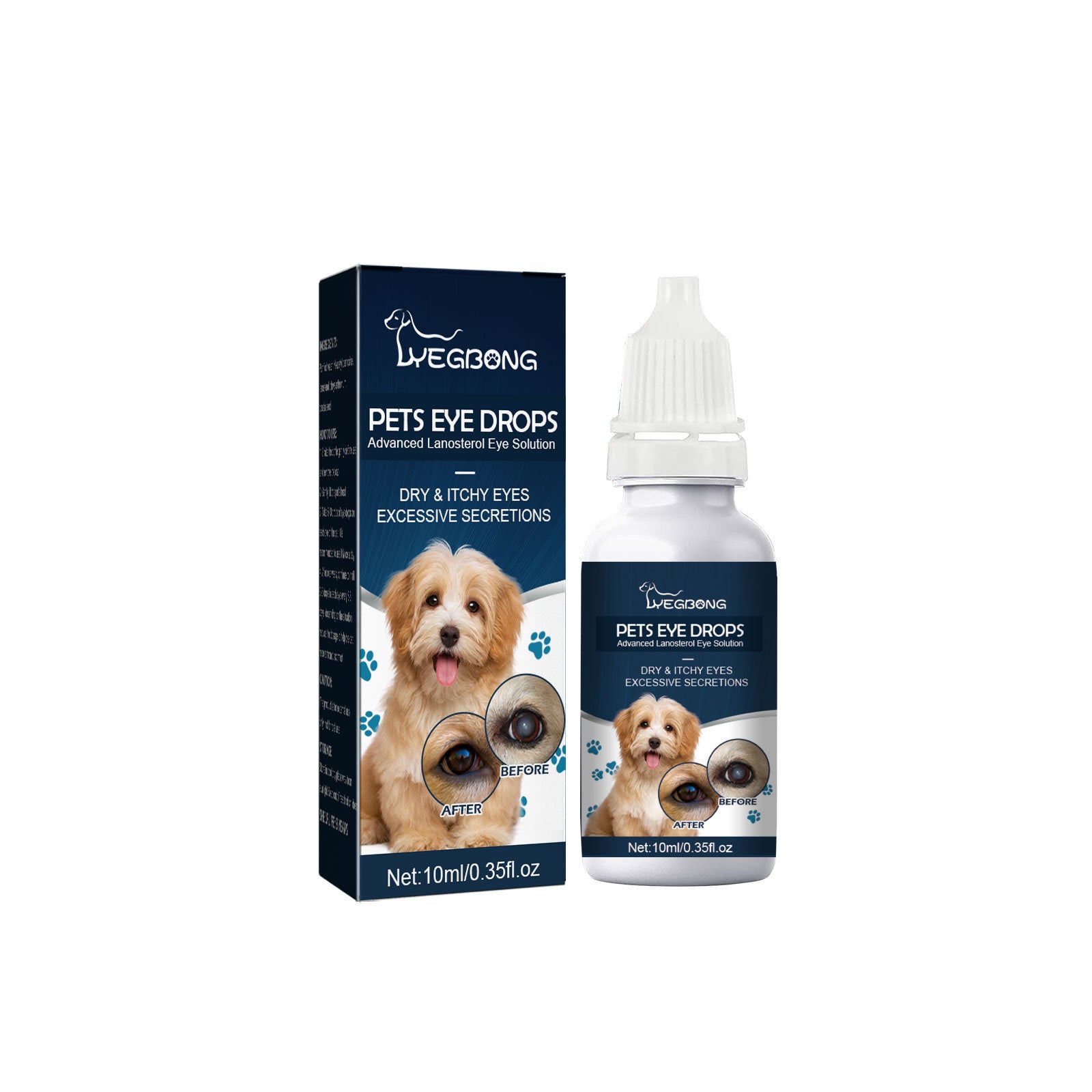 Pet Eye Drops Tear Removal Relieve Itching