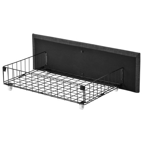 Linen Bed Frame  4 Drawers