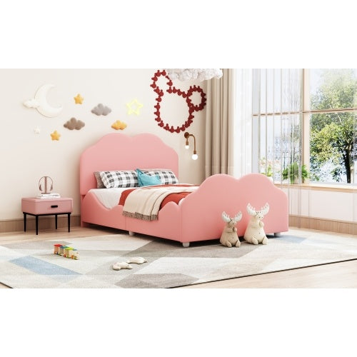 MDF Metallic Fabric Children's Bed Frame