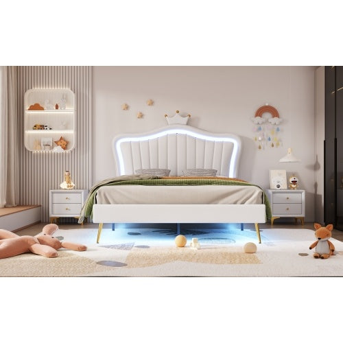 Double Bed Frame In Metal Fibreboard