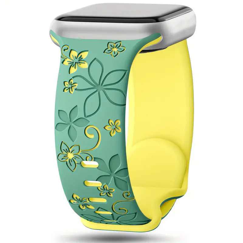 Two-tone Silicone Strap Bauhinia