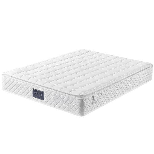 Linen Bed Frame Mit Federkernmatratze  Size140 X 200cm