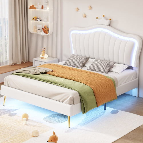 Double Bed Frame In Metal Fibreboard