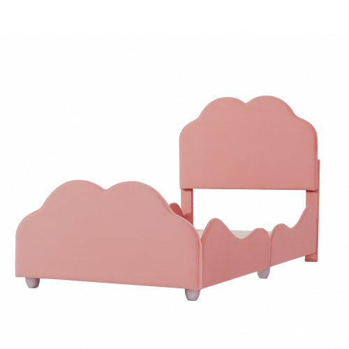 MDF Metallic Fabric Children's Bed Frame