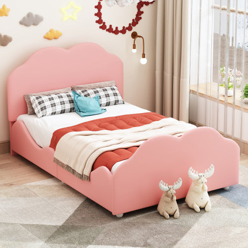 MDF Metallic Fabric Children's Bed Frame