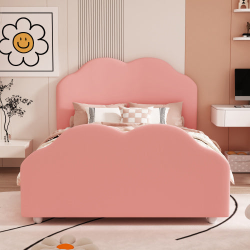 MDF Metallic Fabric Children's Bed Frame