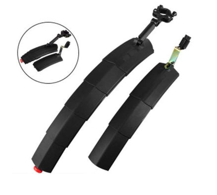 Bicycle retractable mudguard