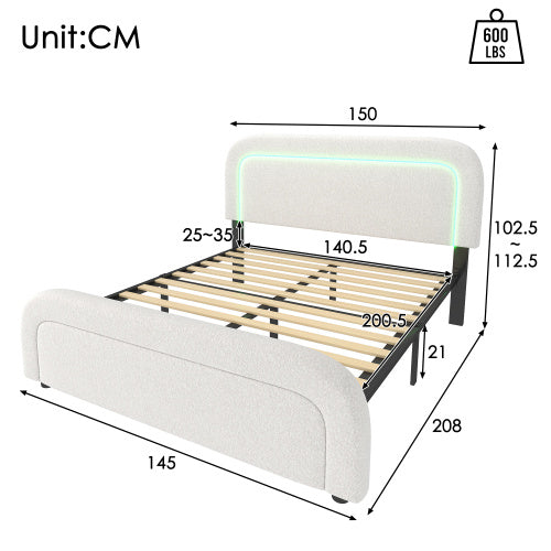 The Wooden Bed Frame Has A Mattress Size 160cmx200cm