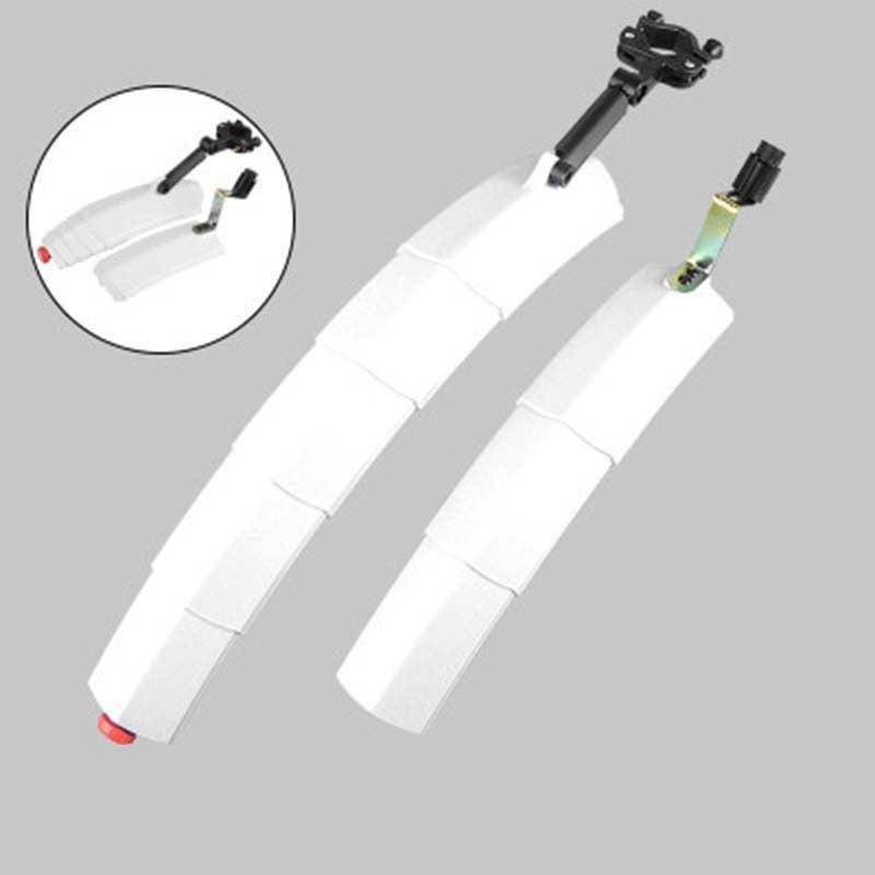 Bicycle retractable mudguard