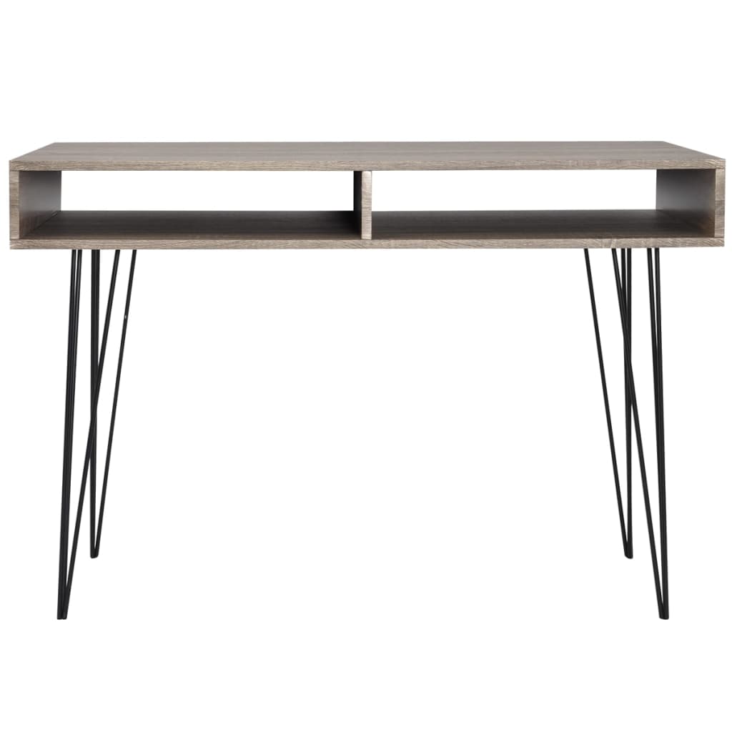 Desk with 2 compartments gray