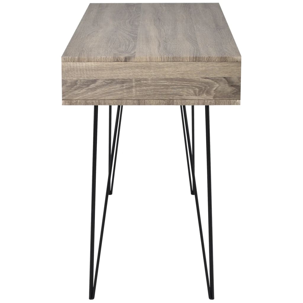 Desk with 2 compartments gray