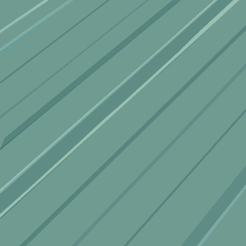 Roof Panels 12 pcs. Galvanized Steel Green