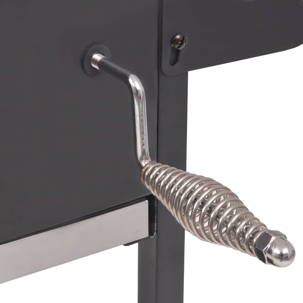 Charcoal Grill Smoker with Shelf Black