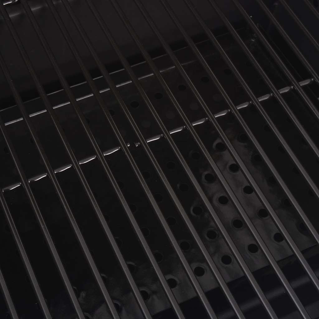 Charcoal Grill Smoker with Shelf Black