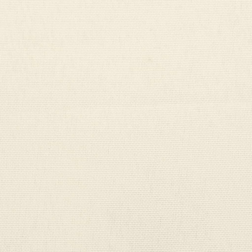 Gartenstuhlauflagen für Hochlehner 4Stk. Creme 120x50x3cm Stoff