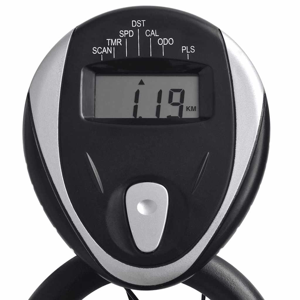 Exercise Bike with Heart Rate Monitor Black and Red