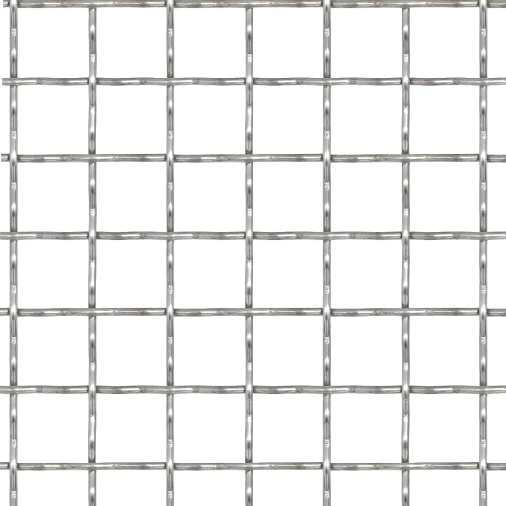 Wellengitter Edelstahl 50×50 cm 11×11×2 mm