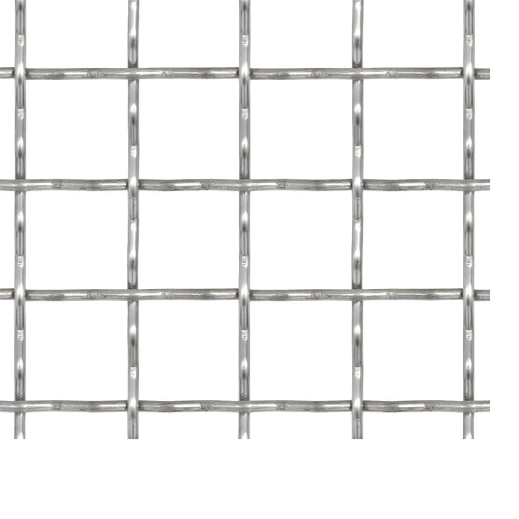 Wellengitter Edelstahl 50×50 cm 11×11×2 mm