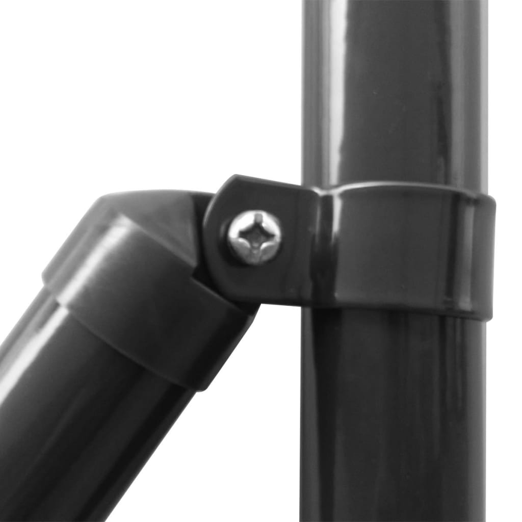 Eurozaun Stahl 25 x 1,2 m Grau