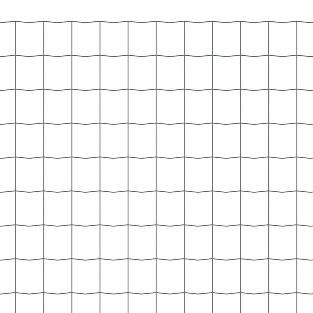 Eurozaun Stahl 10 x 0,8 m Grau