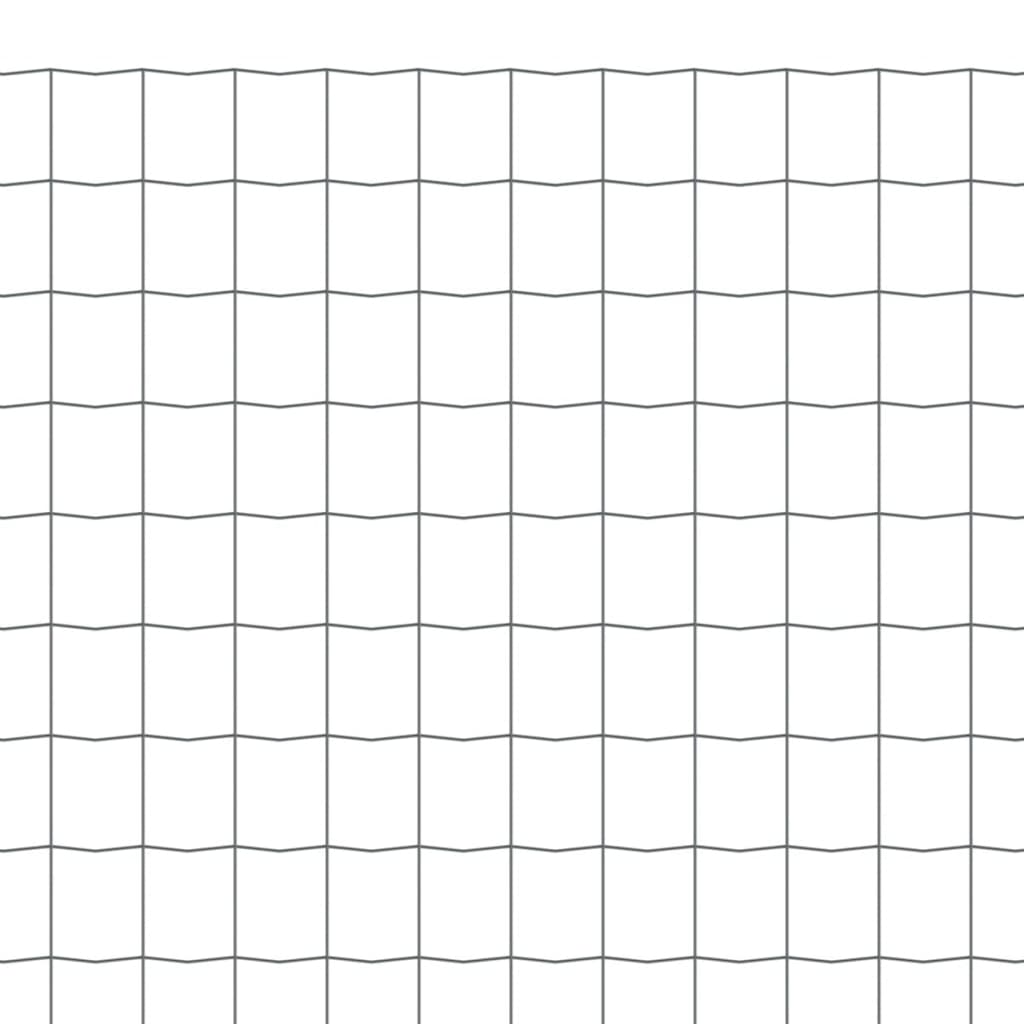 Eurozaun Stahl 10 x 1,5 m Grau