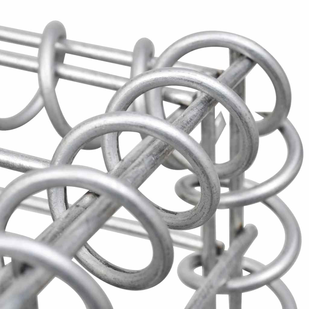 Gabionen-Mülltonnenverkleidung für 1 Tonne Stahl 110x100x120cm