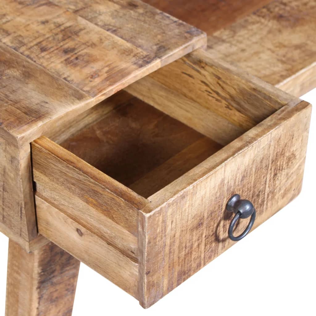 Bench with drawer solid mango wood 120x36x60 cm