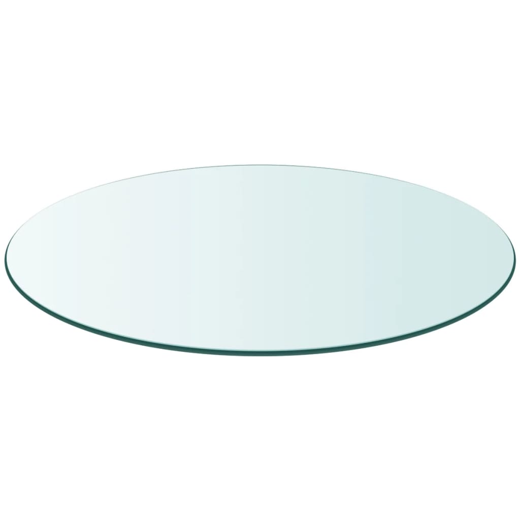 Tischplatte aus gehärtetem Glas rund 500 mm