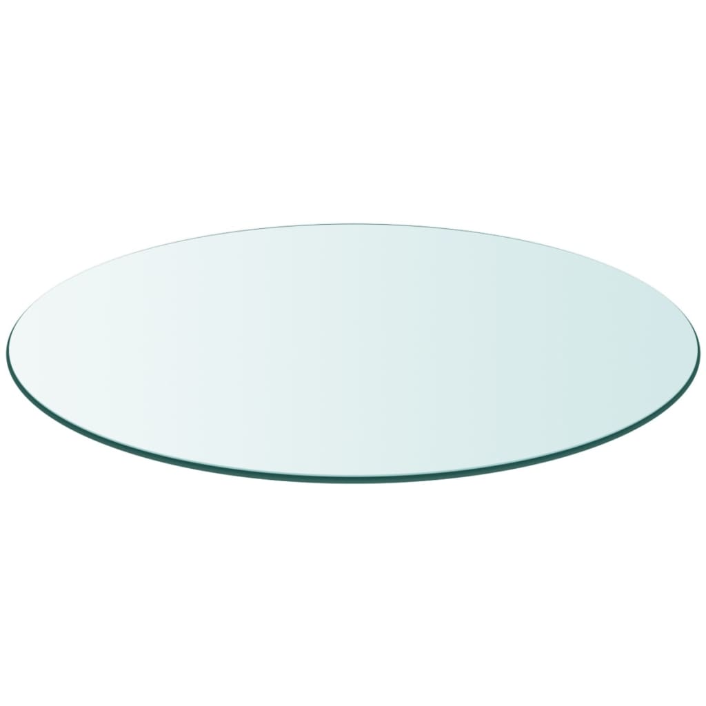 Tischplatte aus gehärtetem Glas rund 700 mm