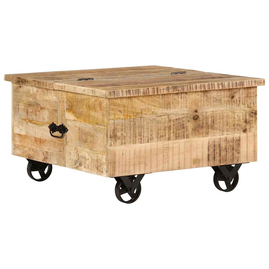 Couchtisch Raues Mangoholz 70x70x40 cm