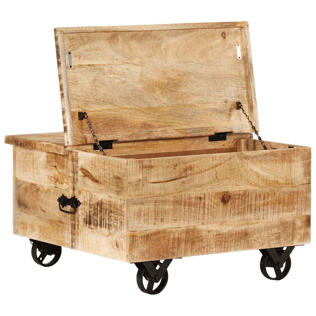 Couchtisch Raues Mangoholz 70x70x40 cm