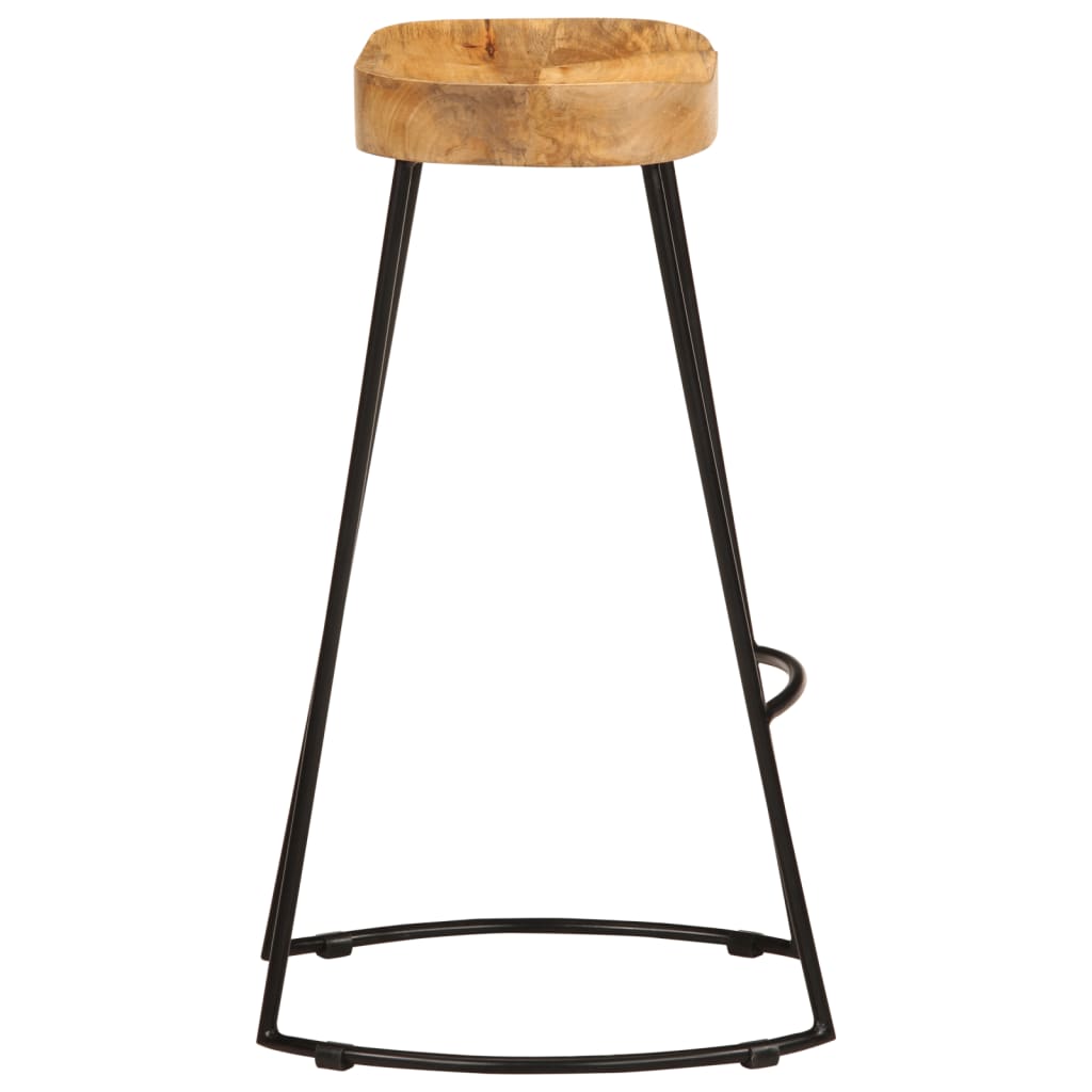 Barhocker 2 Stk. Mango Massivholz